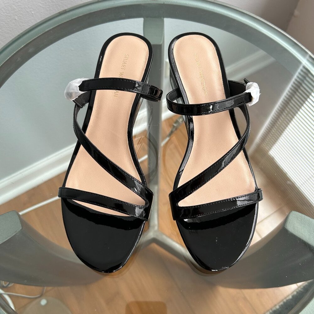 STUART WEITZMAN Alight II Buckle Wedge Sandal